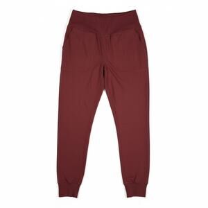 Sage Collective Burgundy Jogger Pants Women’s XS 27” Inseam Pocketed Athleisure